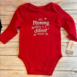 Carter's Festive Red Baby Onesie